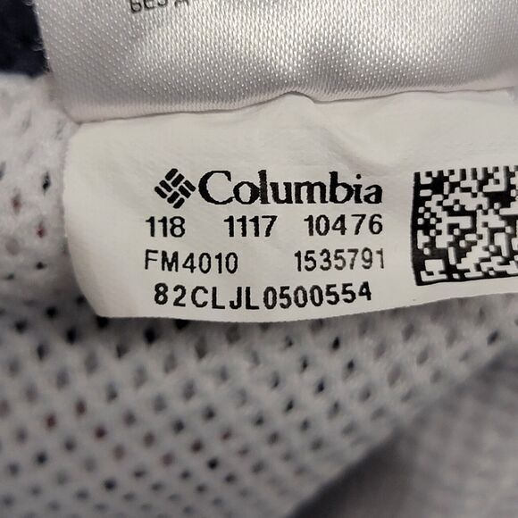 Columbia PFG Backcast II Swim Trunks Size Large Fish Blue White Red USA Flag - Picture 14 of 16